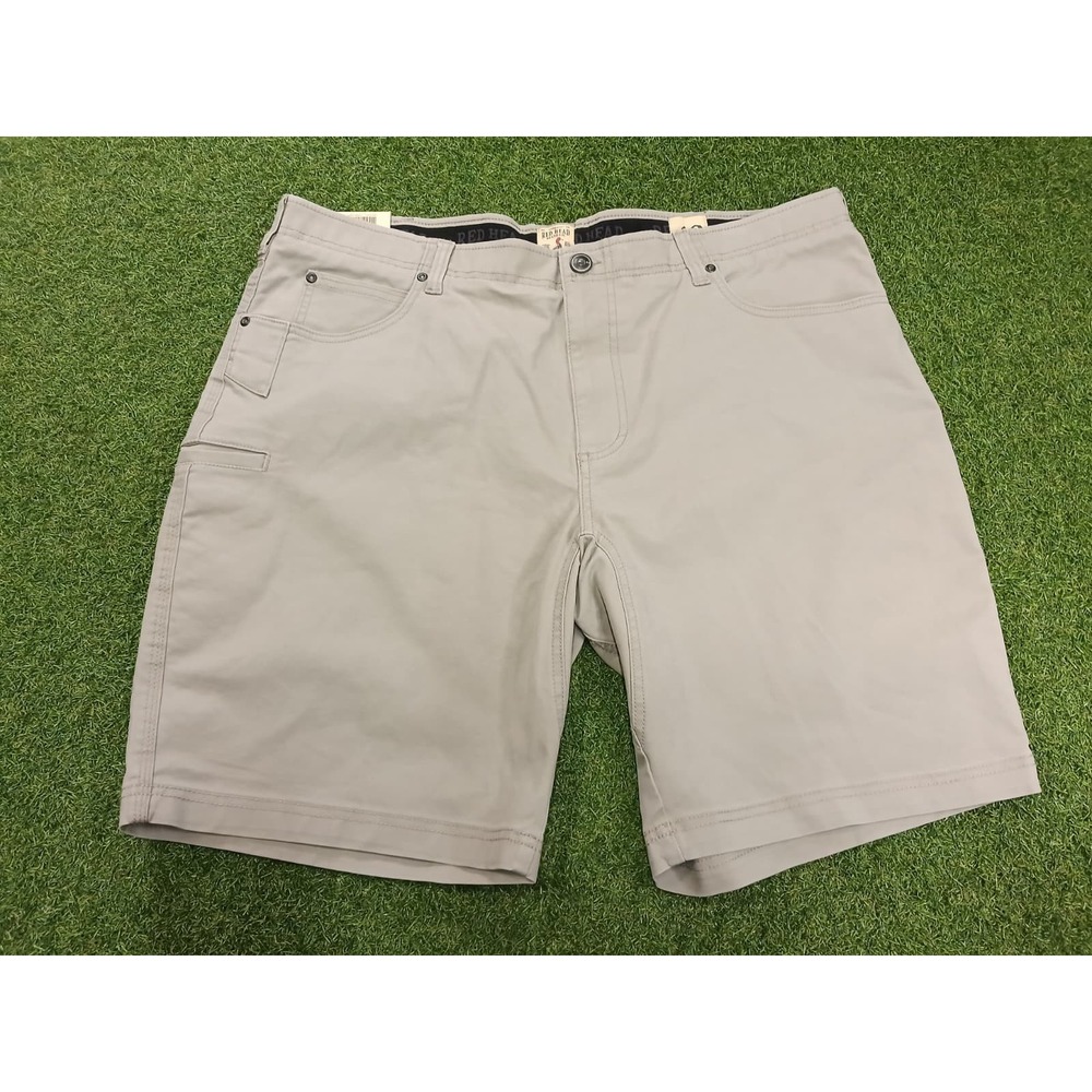 RedHead Brand Co. Ultimate Cargo Shorts Mens 42‎ Beige Stretch Logo Outdoor Wear